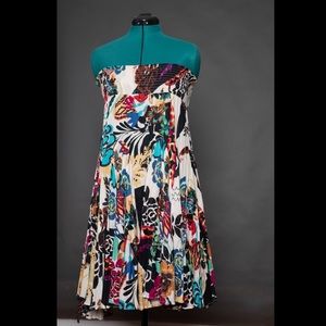 Colorful Flowy Skirt/Dress, S